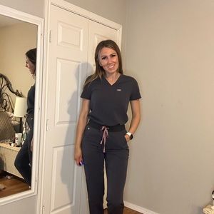 Figs Catarina One Pocket Top Dark Harbor XS